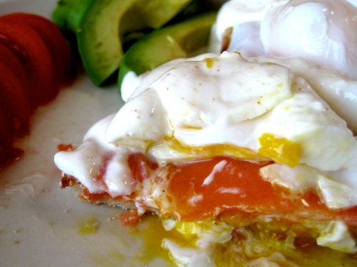 Eggs Benedict with Greek Yogurt Hollandaise Sauce