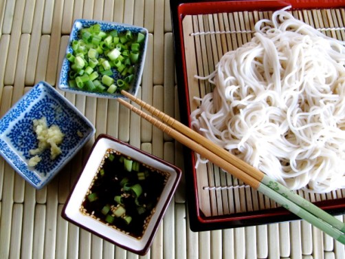 Zaru Soumen with Tangy Dipping Sauce