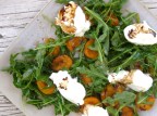 Grilled Apricots with Arugula and Burrata Grilled Apricots with Arugula and Burrata