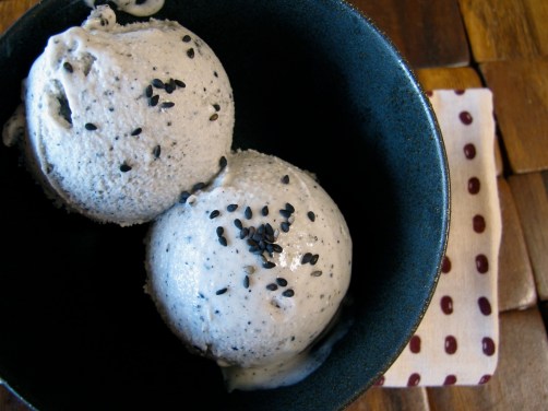 Black Sesame Coconut Milk Ice Cream