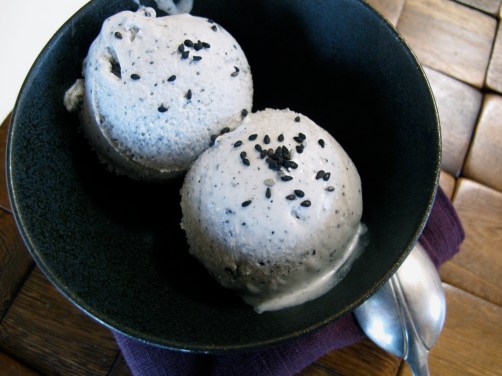 Black Sesame Coconut Milk Ice Cream