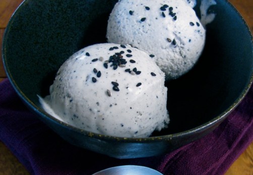 Black Sesame Coconut Milk Ice Cream