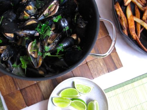 Cilantro Lime Moules Frites