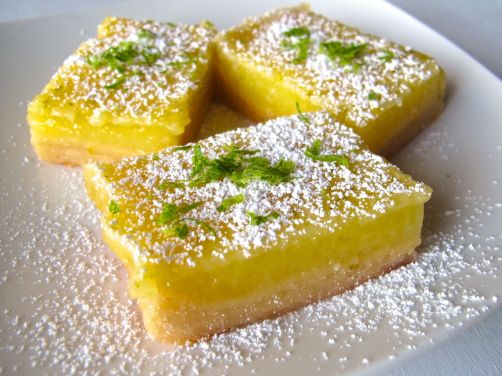 Zesty Lemon Lime Bars