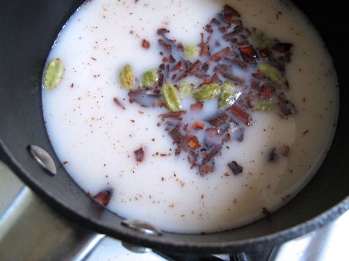 Homemade Masala Chai with Whole Spices - made with Almond milk