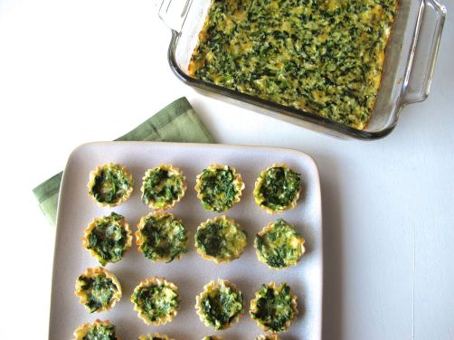 Spinach Cheese Mini Quiches in Phyllo Dough Cups Spinach Cheese Mini Quiches in Phyllo Dough Cups