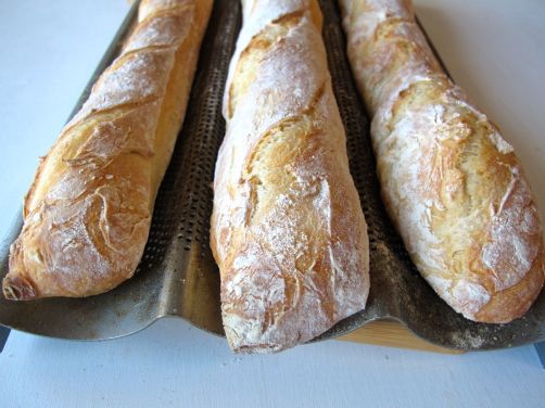 Pain à l'Ancienne No-Knead Baguettes