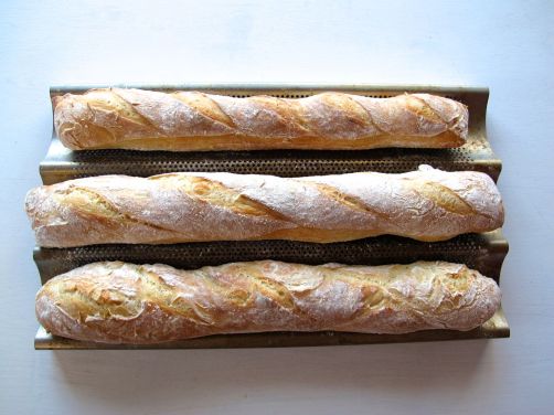 Pain à l'Ancienne No-Knead Baguettes