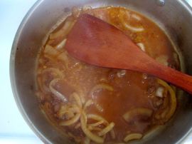 Braising Sauce for Chicken Tagine with Chickpeas, Chard, and Dried Figs