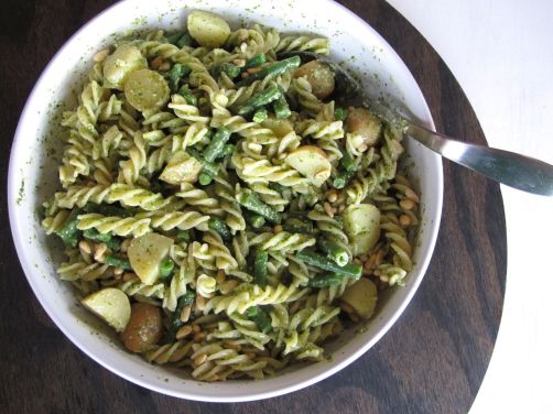 Pasta Genovese with Pesto, Potatoes, and Green Beans