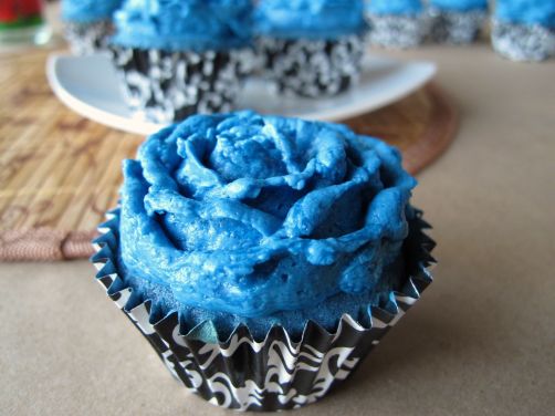 Blue Rose of Winterfell Rose Water Cupcakes