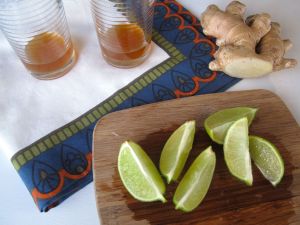 Ginger lime syrup for homemade ginger ale