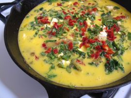 Making the Mediterranean Frittata Making the Mediterranean Frittata