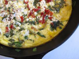 Just out of the oven: Mediterranean Frittata Just out of the oven: Mediterranean Frittata