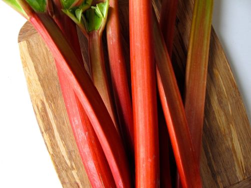 Rhubarb for Rhubarb Blood Orange Ginger Jam