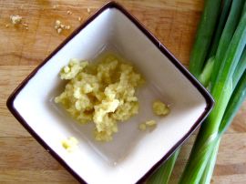 Grating fresh ginger
