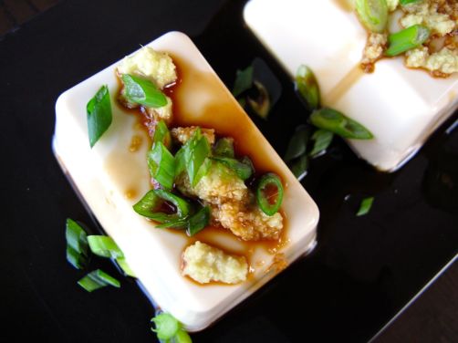 Japanese Tofu with Ginger and Scallions