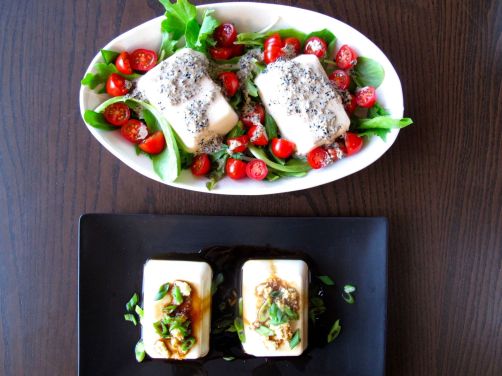 Japanese Tofu (two ways) and Kurogoma Dressing