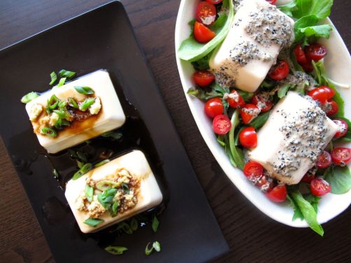 Japanese Tofu (two ways) and Kurogoma Dressing