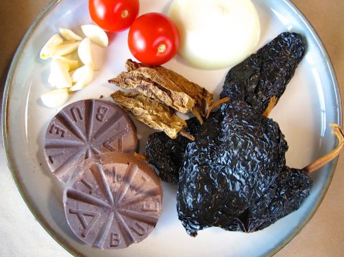 Ingredients for Mole Poblano Ingredients for Mole Poblano