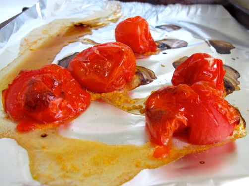 Roasted charred tomatoes Roasted charred tomatoes