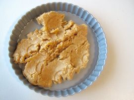 Making Coconut Crust for Raspberry Chocolate Tart Making Coconut Crust for Raspberry Chocolate Tart