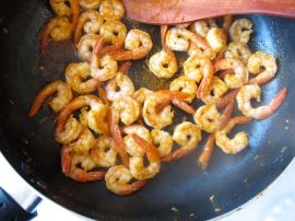 Making Paprika Gambas al Ajillo - Garlic Shrimp Tapas