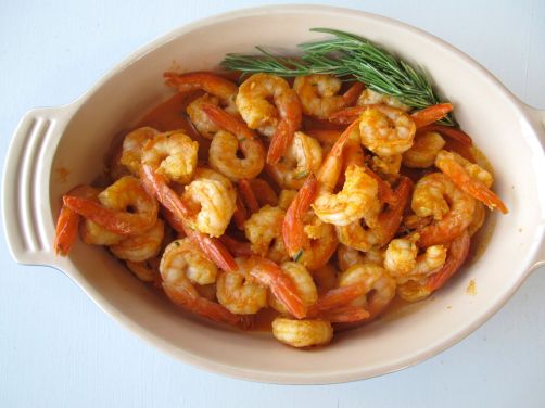 Paprika Gambas al Ajillo - Garlic Shrimp Tapas with rosemary