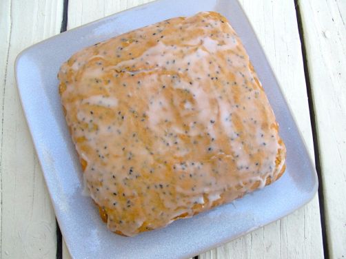 Glazed Black Sesame Mochi Cake Glazed Black Sesame Mochi Cake