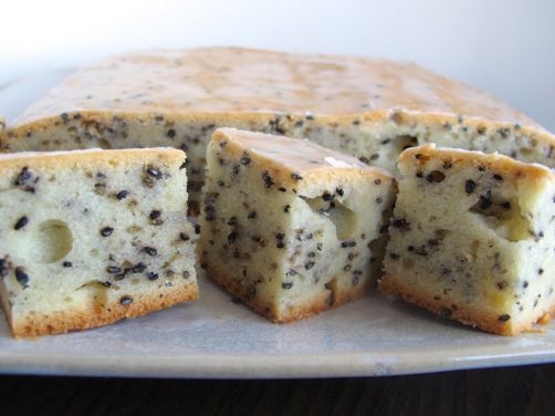 Black Sesame Mochi Cake Black Sesame Mochi Cake