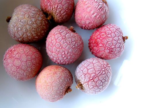 Frozen Lychees to use as ice cubes