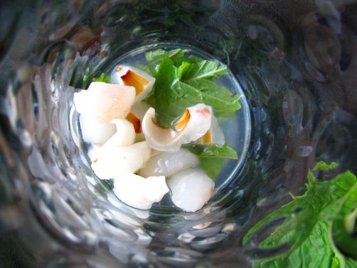 Making Lychee Mojitos