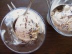 Cinnamon Coffee Ice Cream with Chocolate Stracciatella