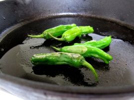 Making Blistered Shishito Salsa