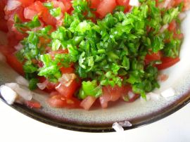 Making Blistered Shishito Salsa