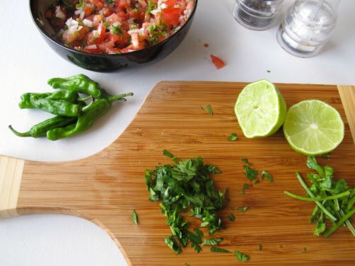 Making Blistered Shishito Salsa