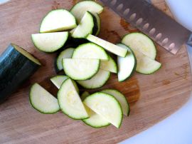 Making Doenjang Jjigae (Savory Korean stew with zucchini, tofu, and shrimp) Making Doenjang Jjigae (Savory Korean stew with zucchini, tofu, and shrimp)