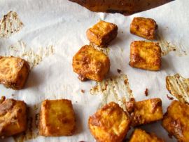 Making Baked Peanut Tofu for Vietnamese Style Soba (Bun Chay) Making Baked Peanut Tofu for Vietnamese Style Soba (Bun Chay)