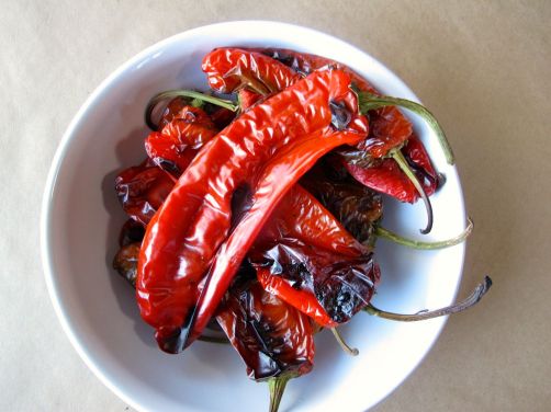 Roasting Peppers for Muhammara and Hummus