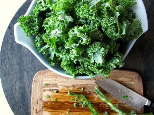 Making Kale & Fried Eggs over Rice Making Kale & Fried Eggs over Rice