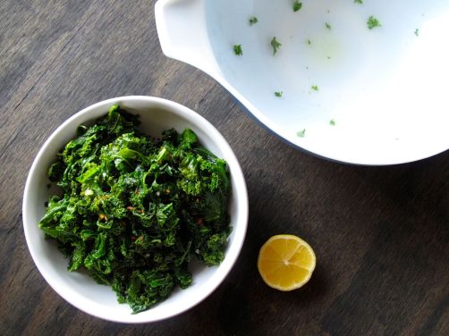 Lemony Sauteed Kale for Kale Fried Eggs over Rice Lemony Sauteed Kale for Kale Fried Eggs over Rice