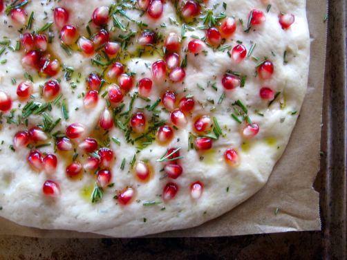 Pomegranate Rosemary Focaccia
