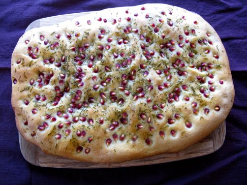 Pomegranate Rosemary Focaccia
