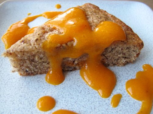 Persimmon Hazelnut Cake with Persimmon Sauce