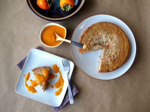 Persimmon Hazelnut Cake