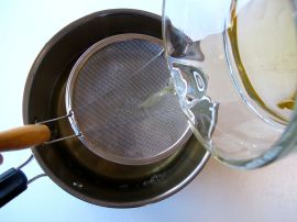 Making Homemade Vegetarian Dashi with kombu seaweed and mushrooms