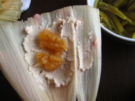 Making Cinnamon Apple Tamales