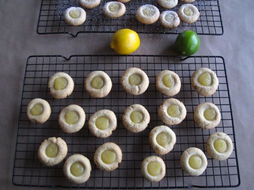 Lemon Lime Thumbprint Cookies