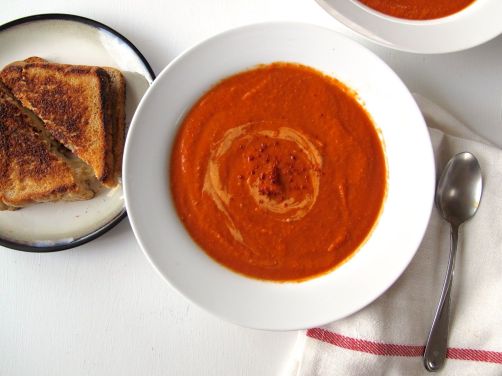 Spicy Tomato Soup with Red Lentils and Aleppo Pepper