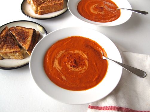 Spicy Tomato Soup with Red Lentils and Aleppo Pepper